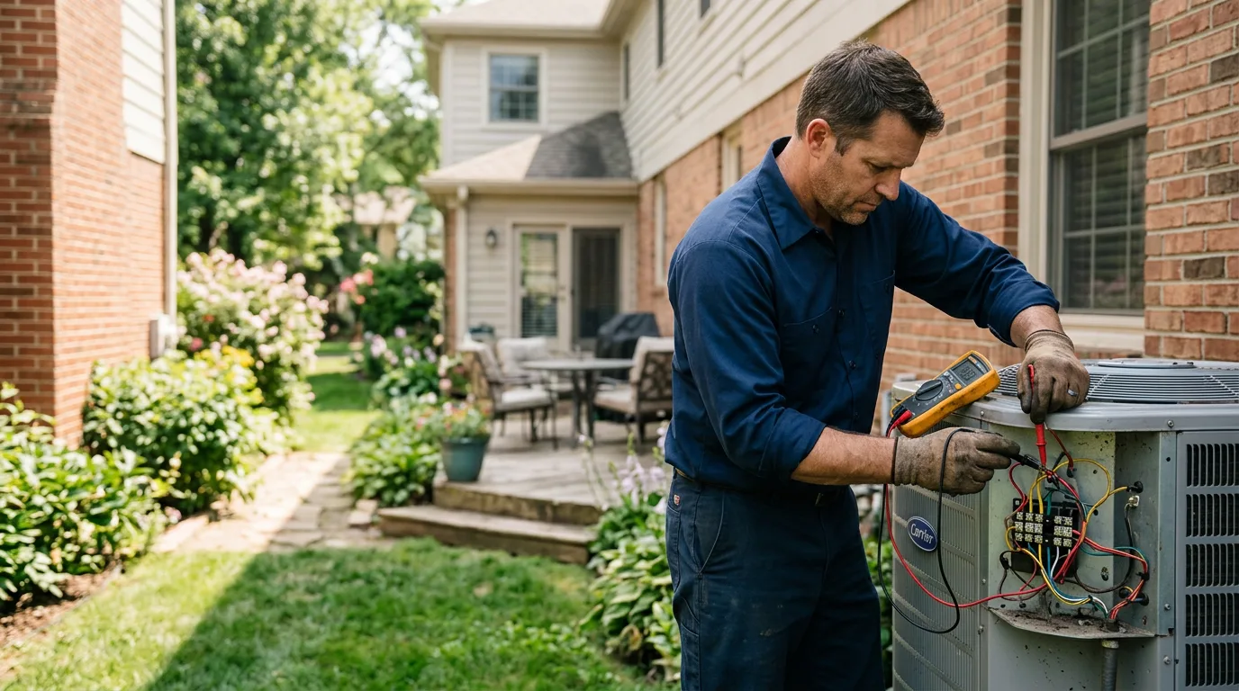 HVAC technician working near Mulberry, TN